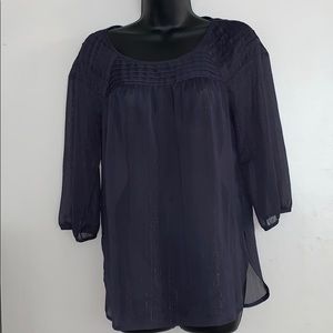 LC By Lauren Conrad Small Sheer Blouse EUC